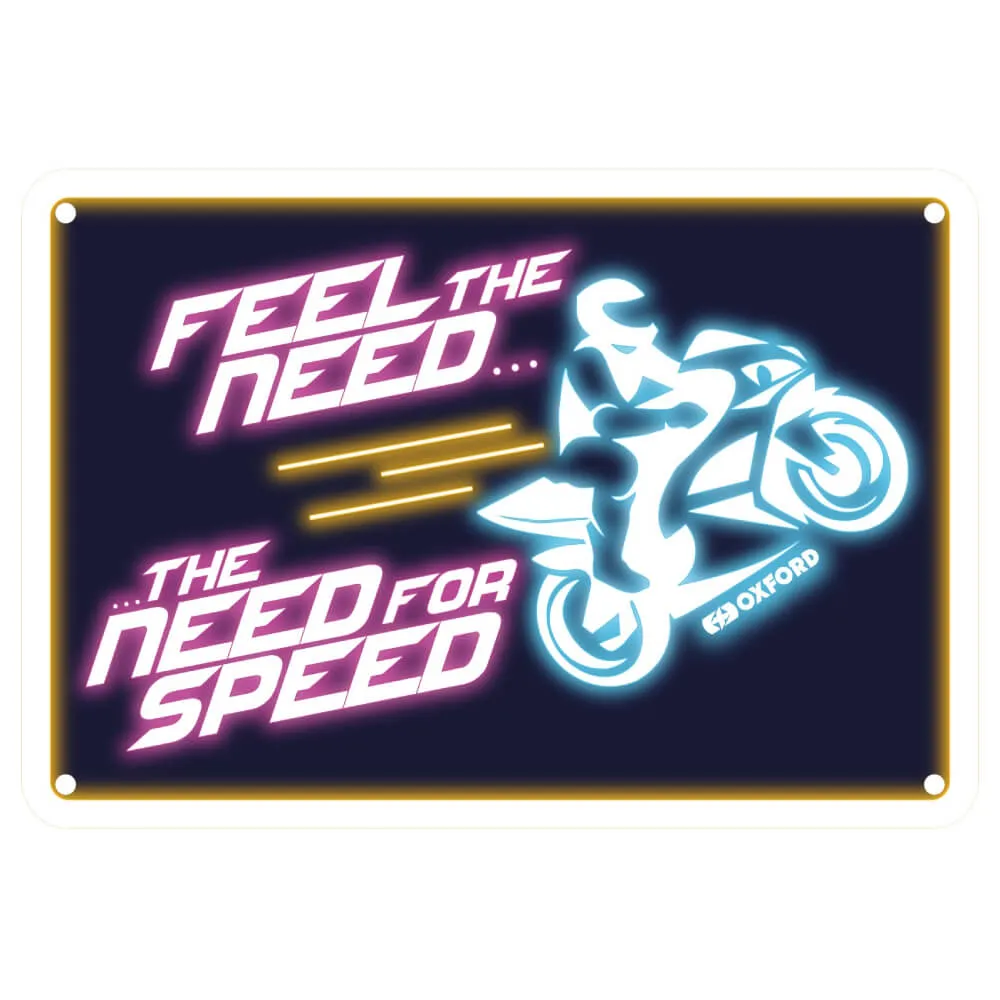 Oxford NEED FOR SPEED Metal Garage Sign