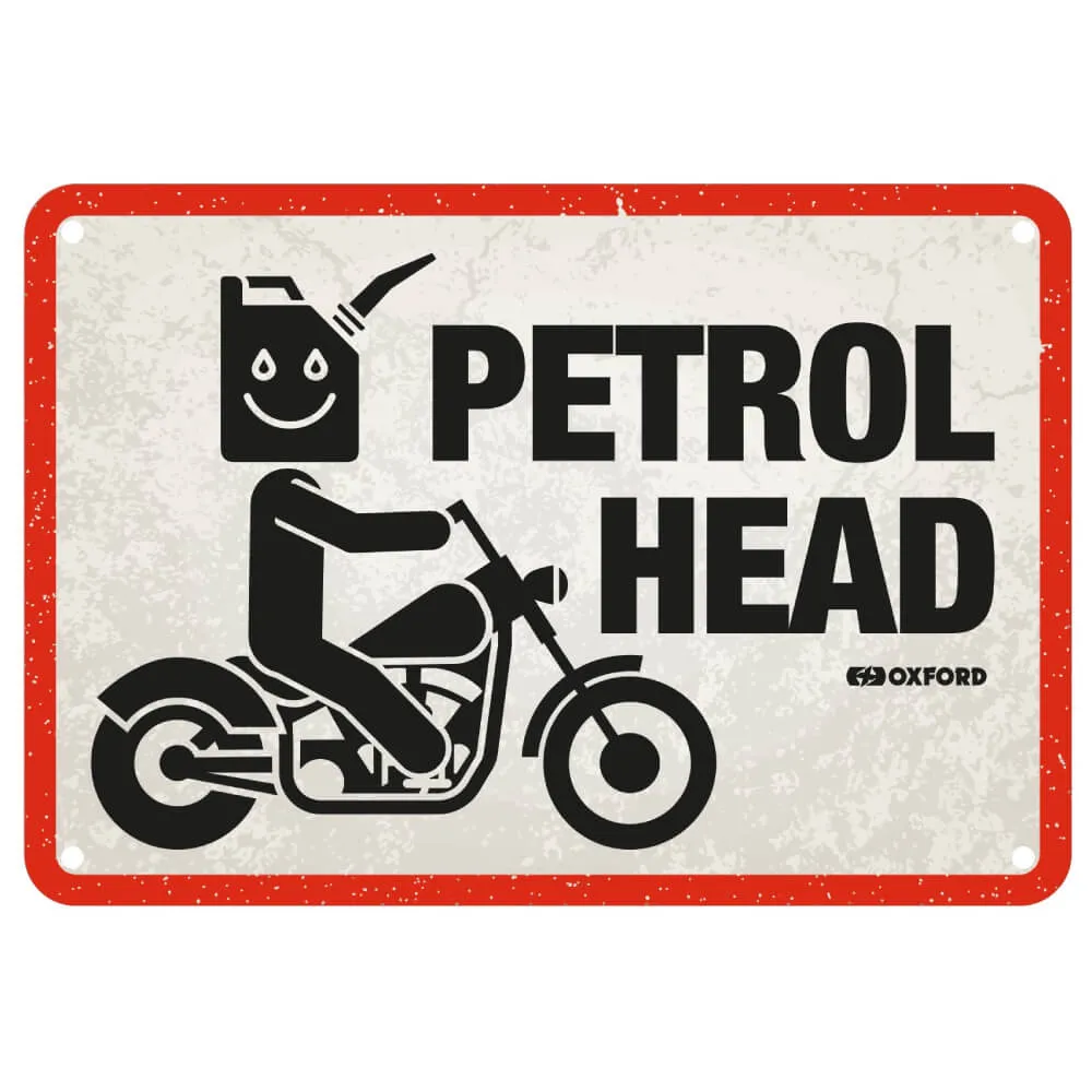 Oxford PETROL HEAD Metal Garage Sign