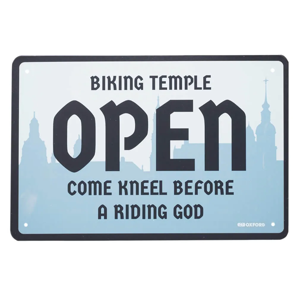 Oxford TEMPLE Metal Garage Sign
