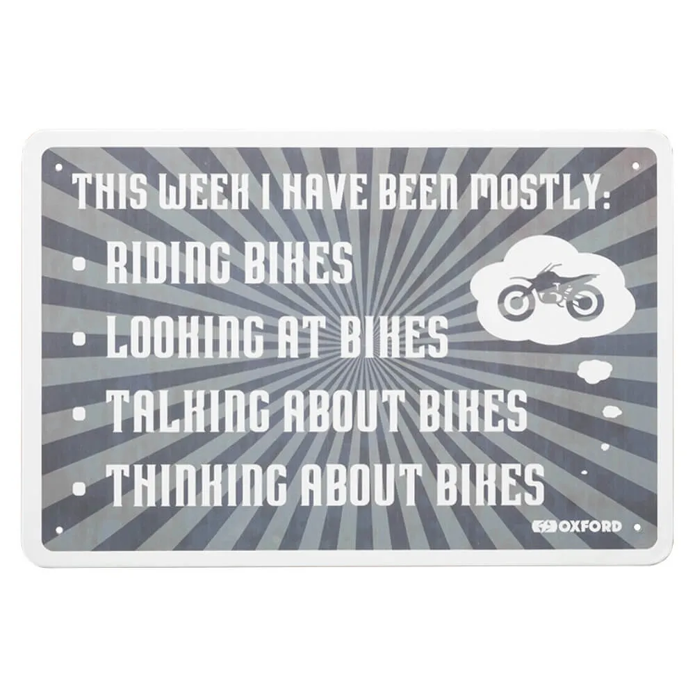 Oxford THIS WEEK Metal Garage Sign