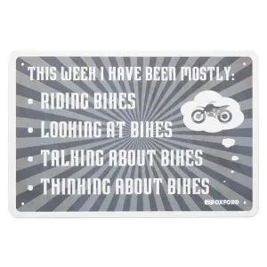 Oxford THIS WEEK Metal Garage Sign