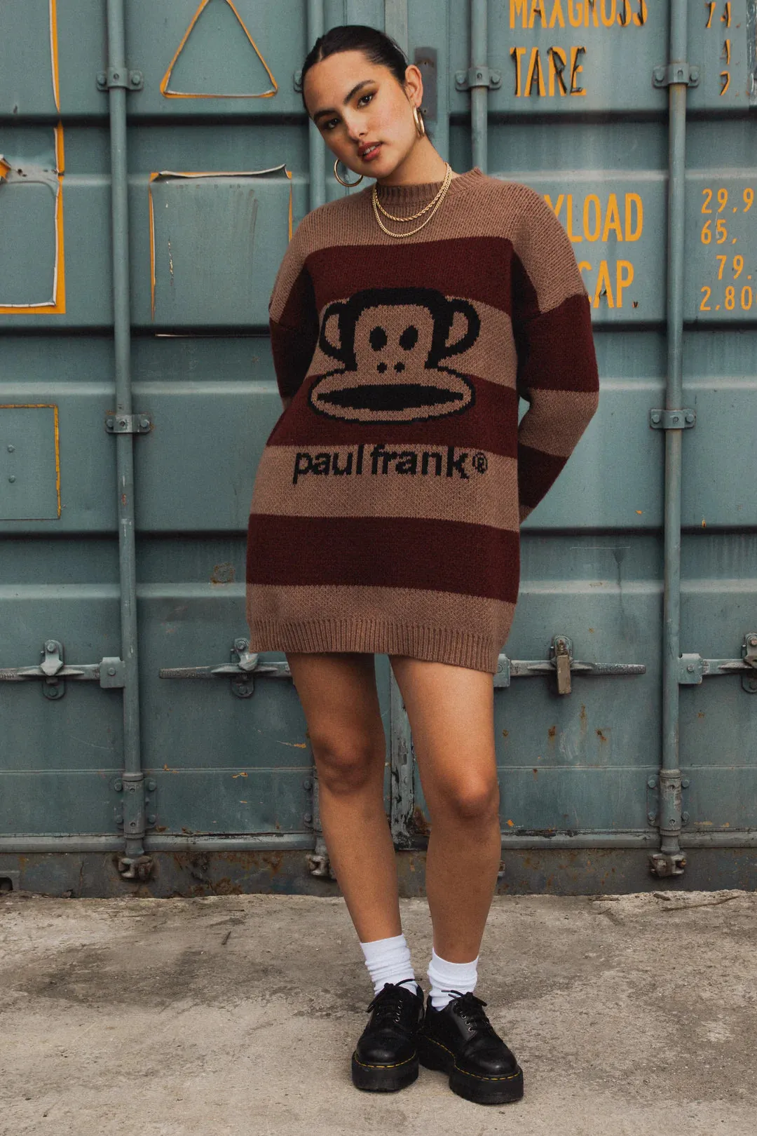 Paul Frank x Daisy Street Knitted Jumper Dress