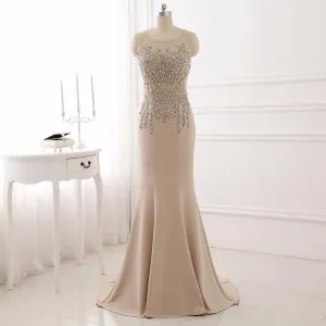 Pearls Mermaid Prom Formal Dress