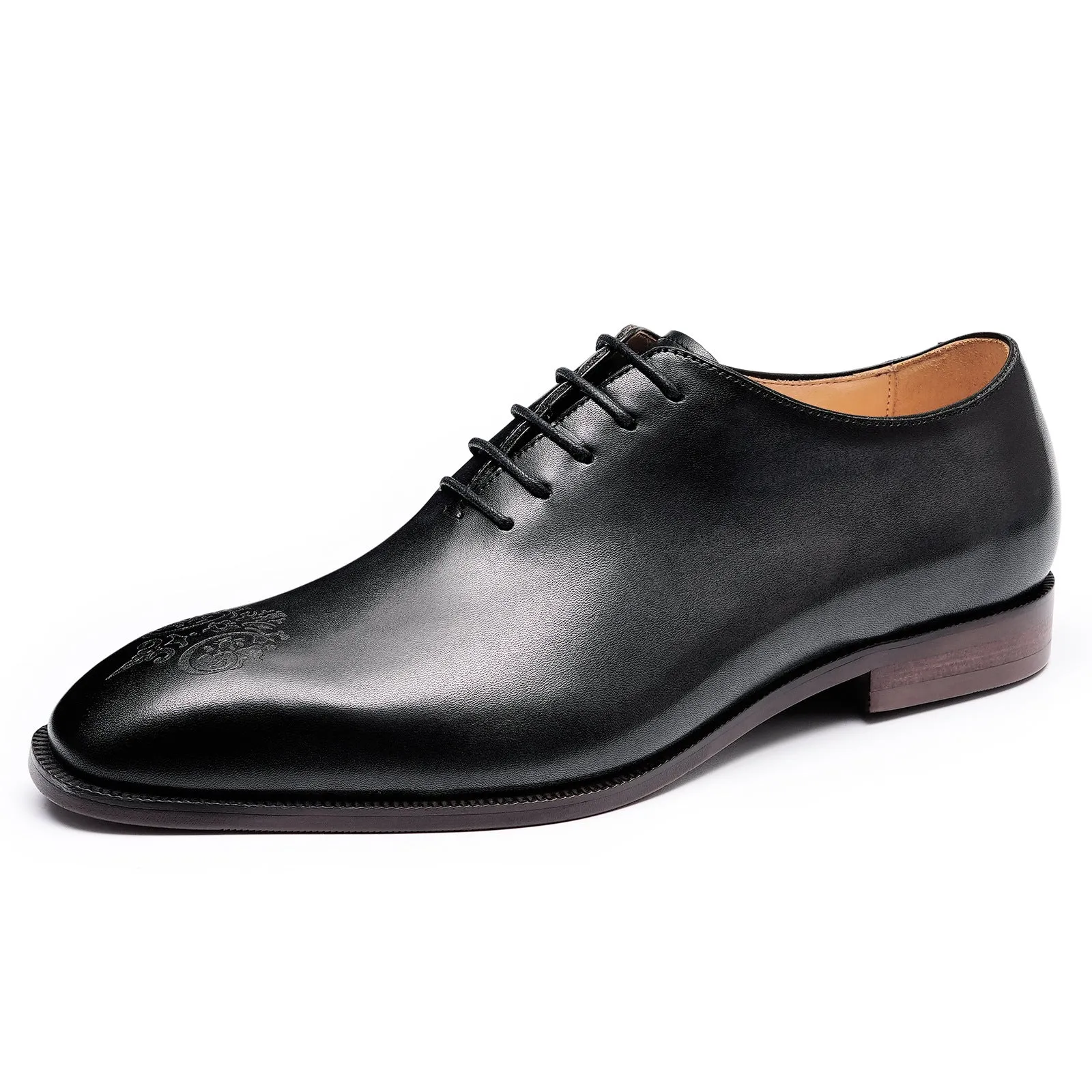 Pointed Leather Shoes Men's Genuine Leather England Style Carved Business Formal Wear Oxford Shoes an Entire Cowhide Handmade Men's Shoes68881