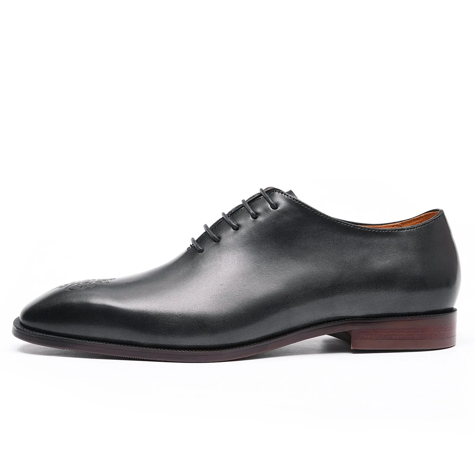 Pointed Leather Shoes Men's Genuine Leather England Style Carved Business Formal Wear Oxford Shoes an Entire Cowhide Handmade Men's Shoes68881