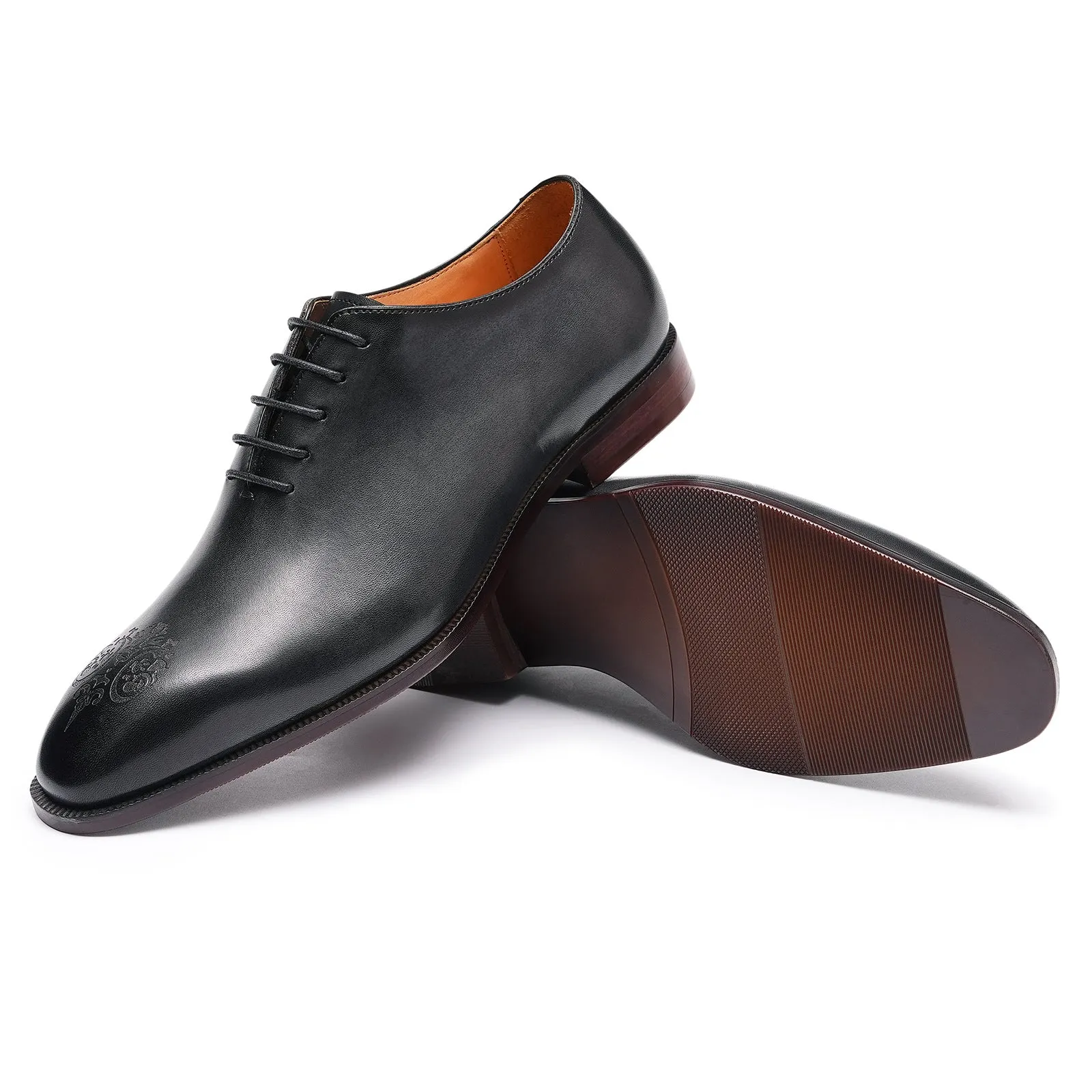 Pointed Leather Shoes Men's Genuine Leather England Style Carved Business Formal Wear Oxford Shoes an Entire Cowhide Handmade Men's Shoes68881