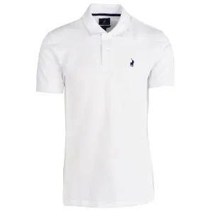 Polo Stretch Pique Mens Golfer White