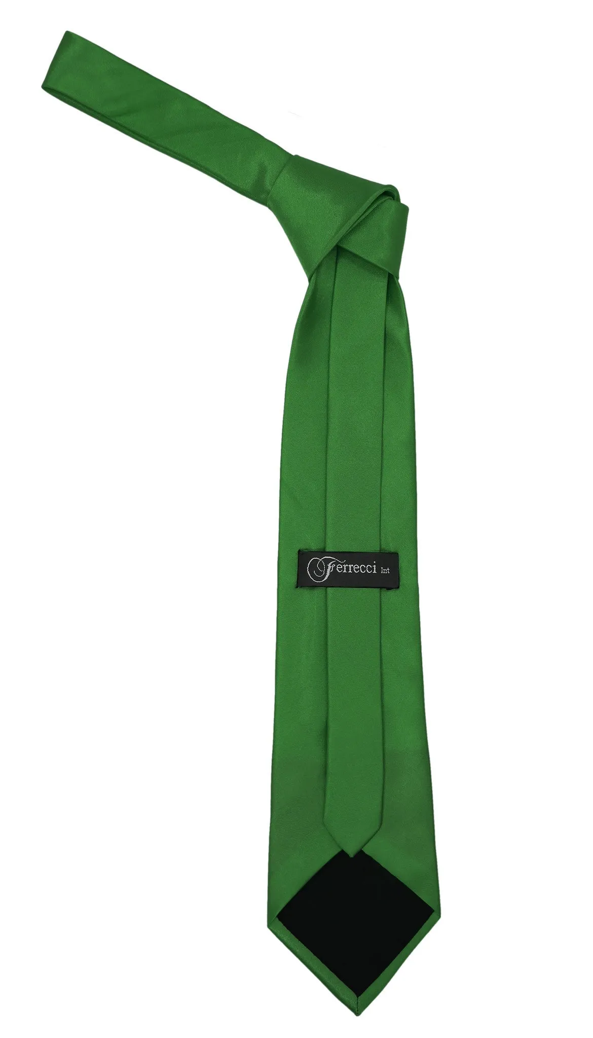 Premium Microfiber Pepper Green Necktie