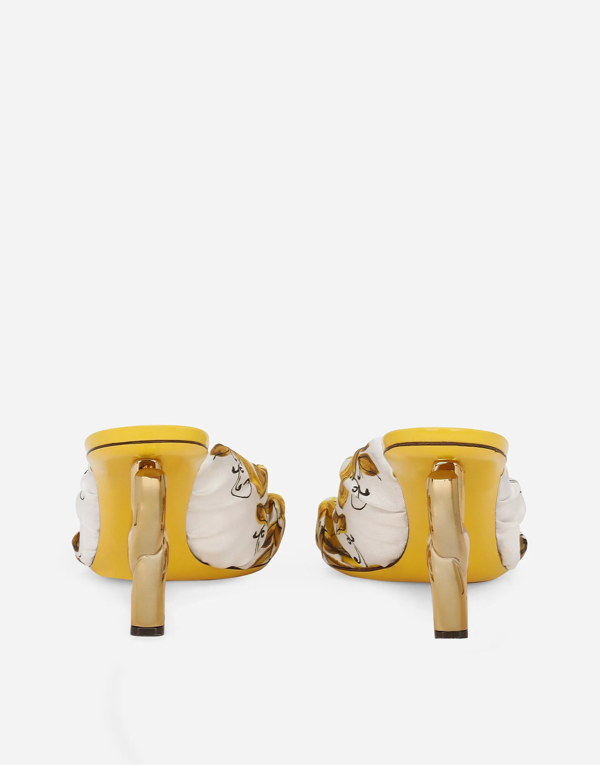 Printed Silk Twill Dg Pop Sandals