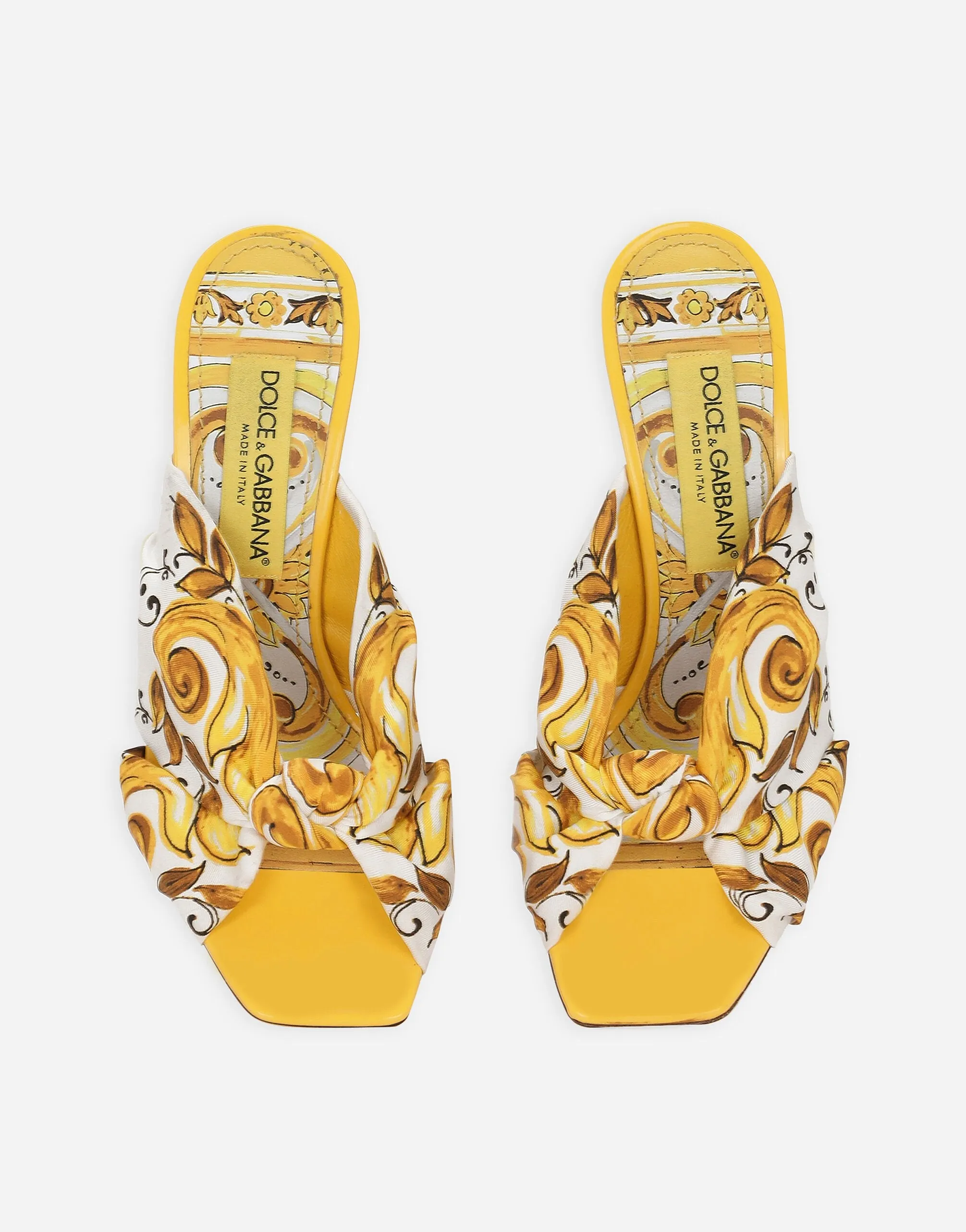 Printed Silk Twill Dg Pop Sandals
