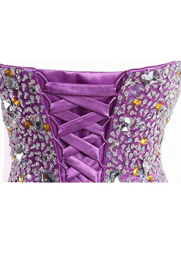 Purple Sweetheart Homecoming Dresses, Short Cocktail Dress Prom Dresses,SH67