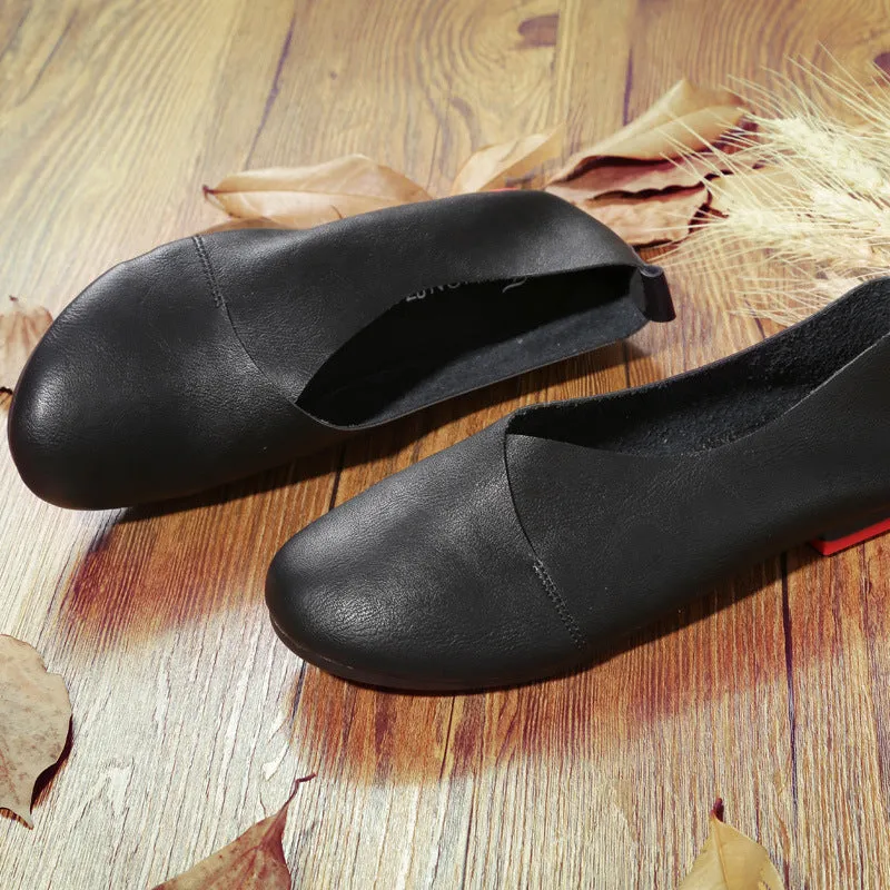 Retro Handmade Women's Flat Soft Sole Comfortable Shoes