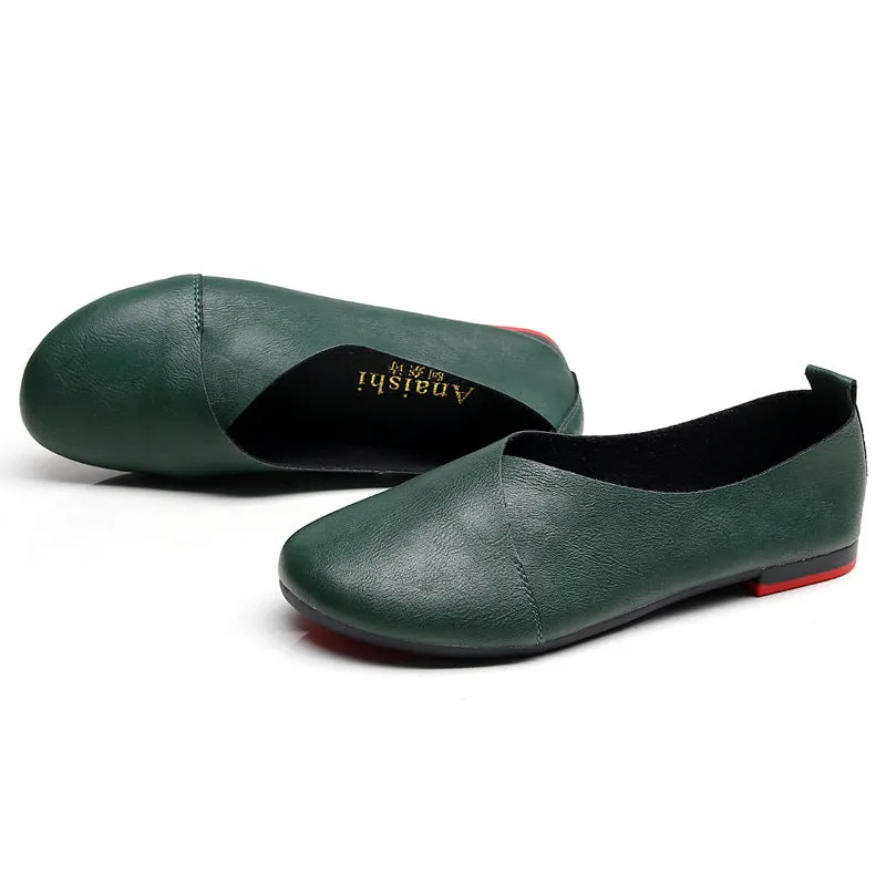 Retro Handmade Women's Flat Soft Sole Comfortable Shoes