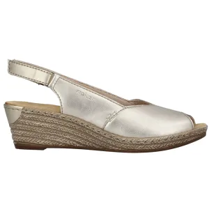 Rieker 62462-90 (Espadrille) Pale Gold Shoes