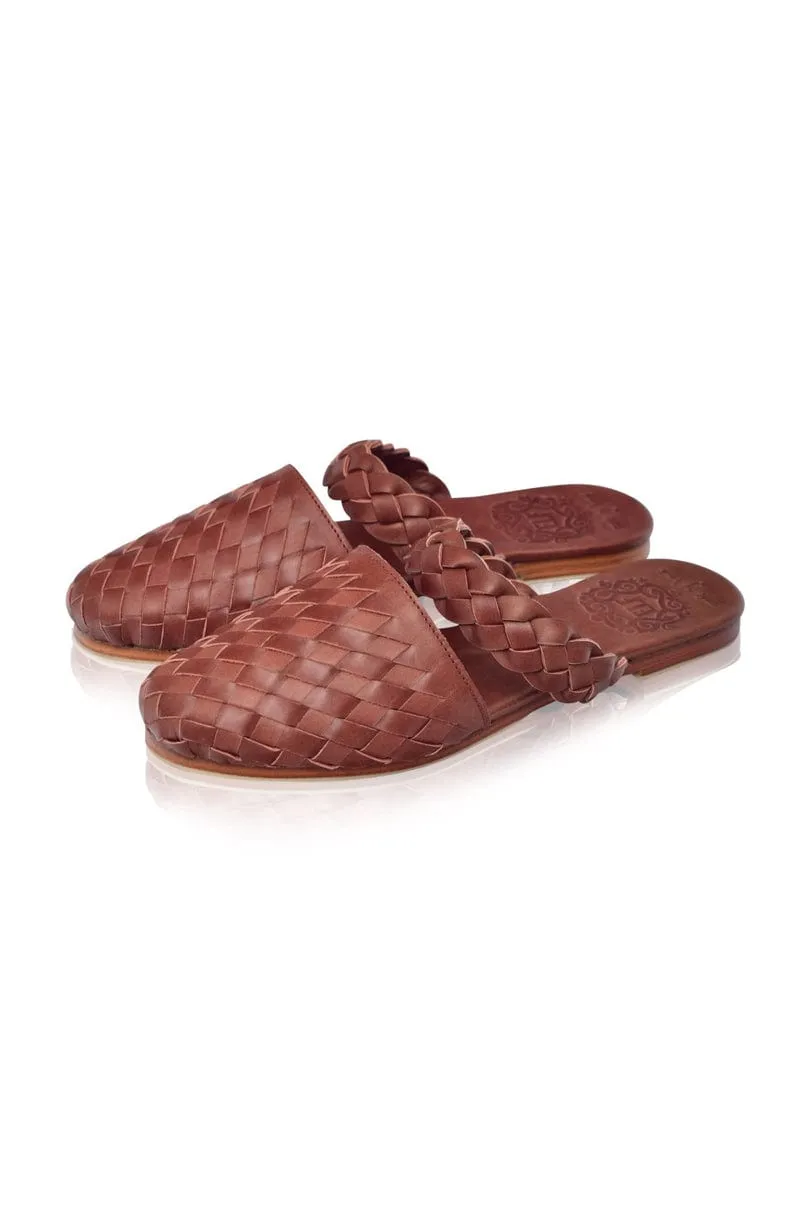 Sea Escape Slide Sandals in Vintage Brown