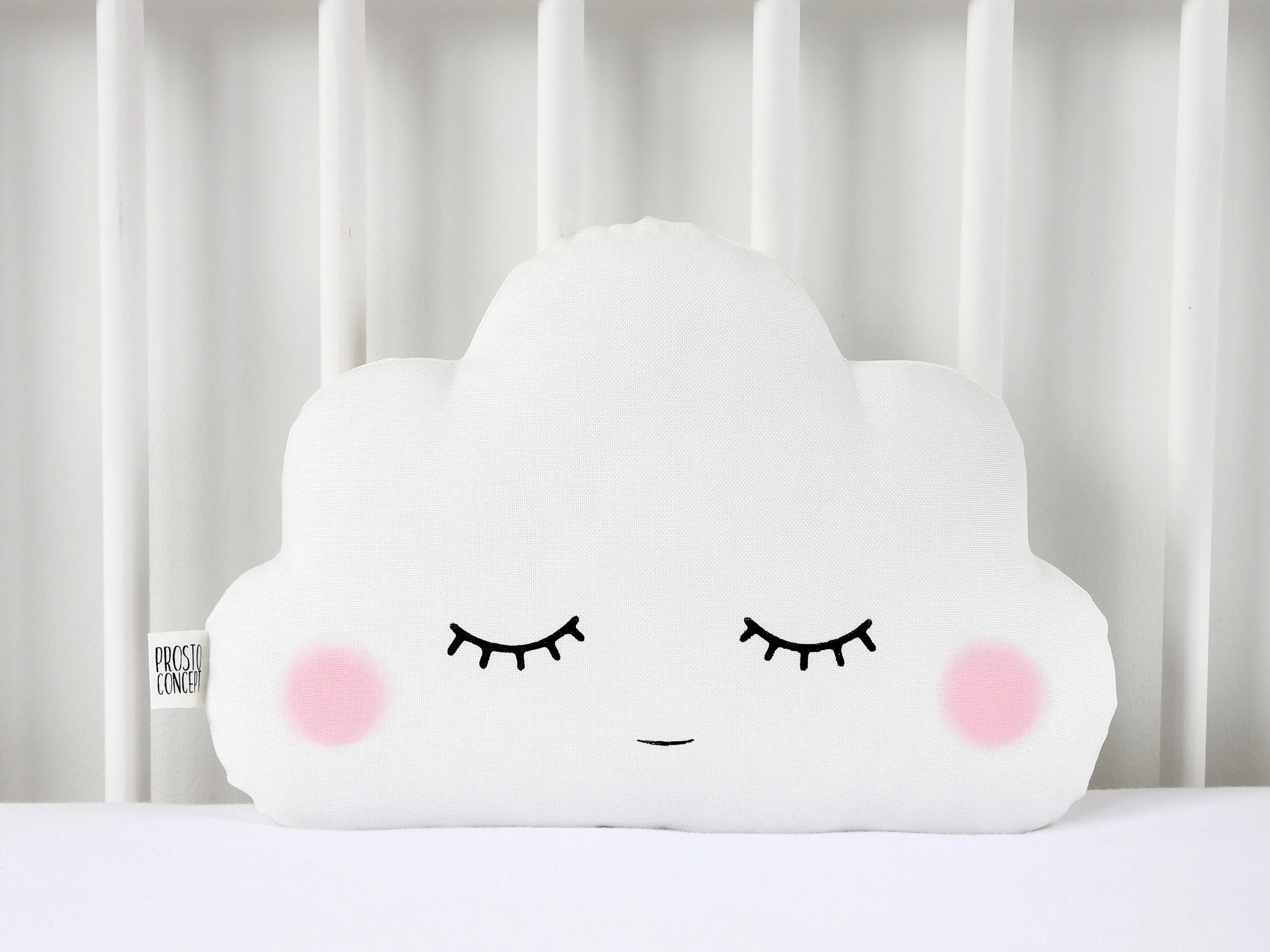 Set of 2 White Pillows - Cloud Pillow and Raindrop Pillow