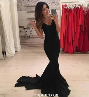 Sexy Spaghetti Straps Prom Dresses Sweetheart Mermaid Evening Formal Dresses