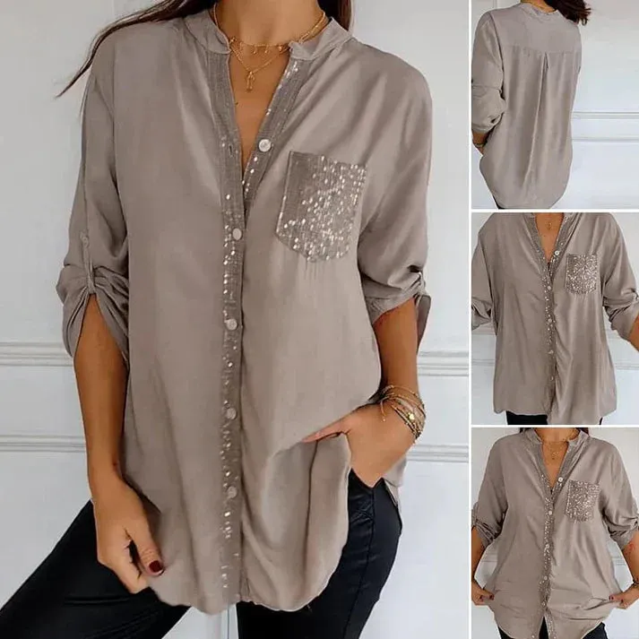 Shimmer Shirt™ – Effortless Sparkle for the Modern Woman