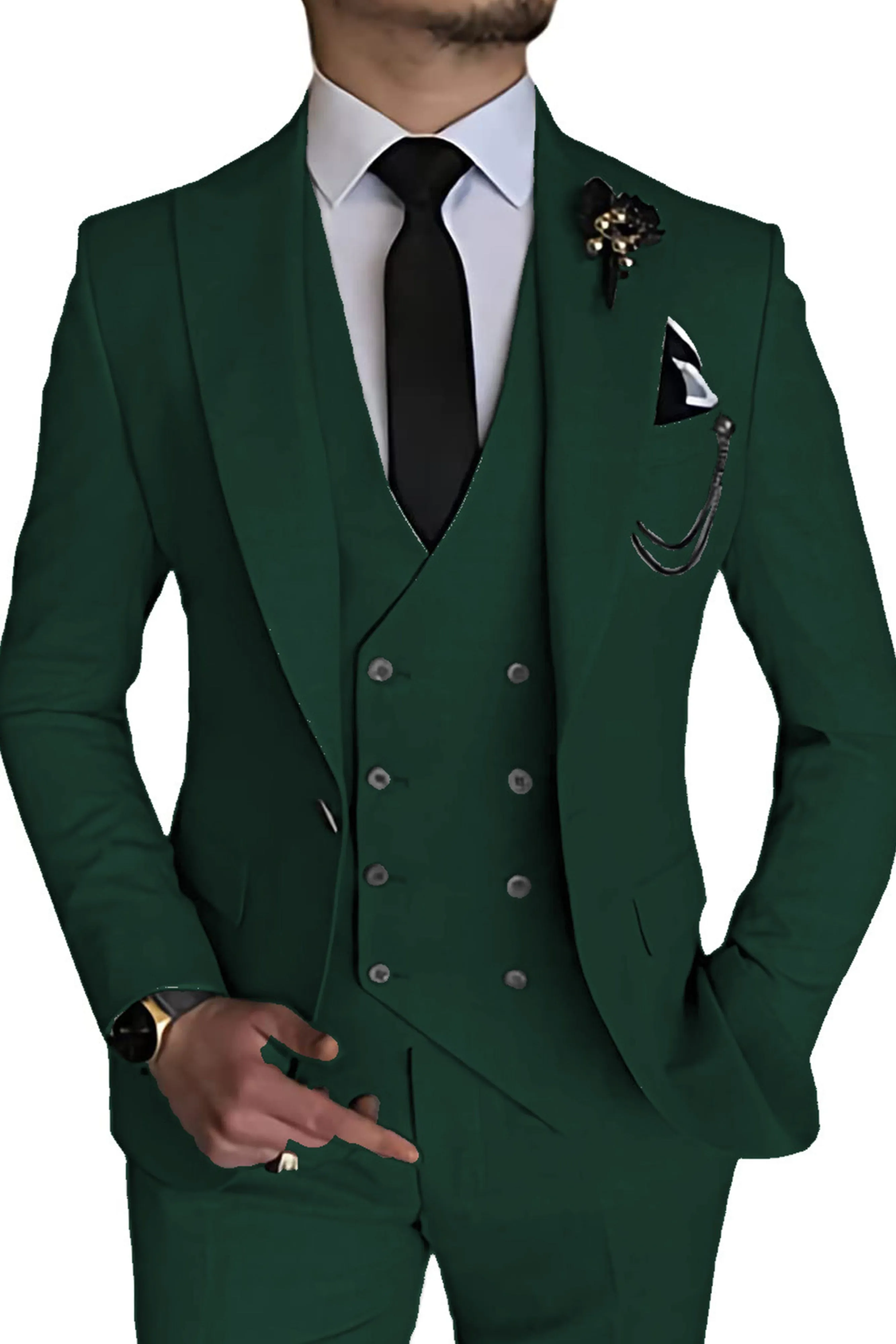 Slim 3 Pieces Causal Business Party Men's Suits