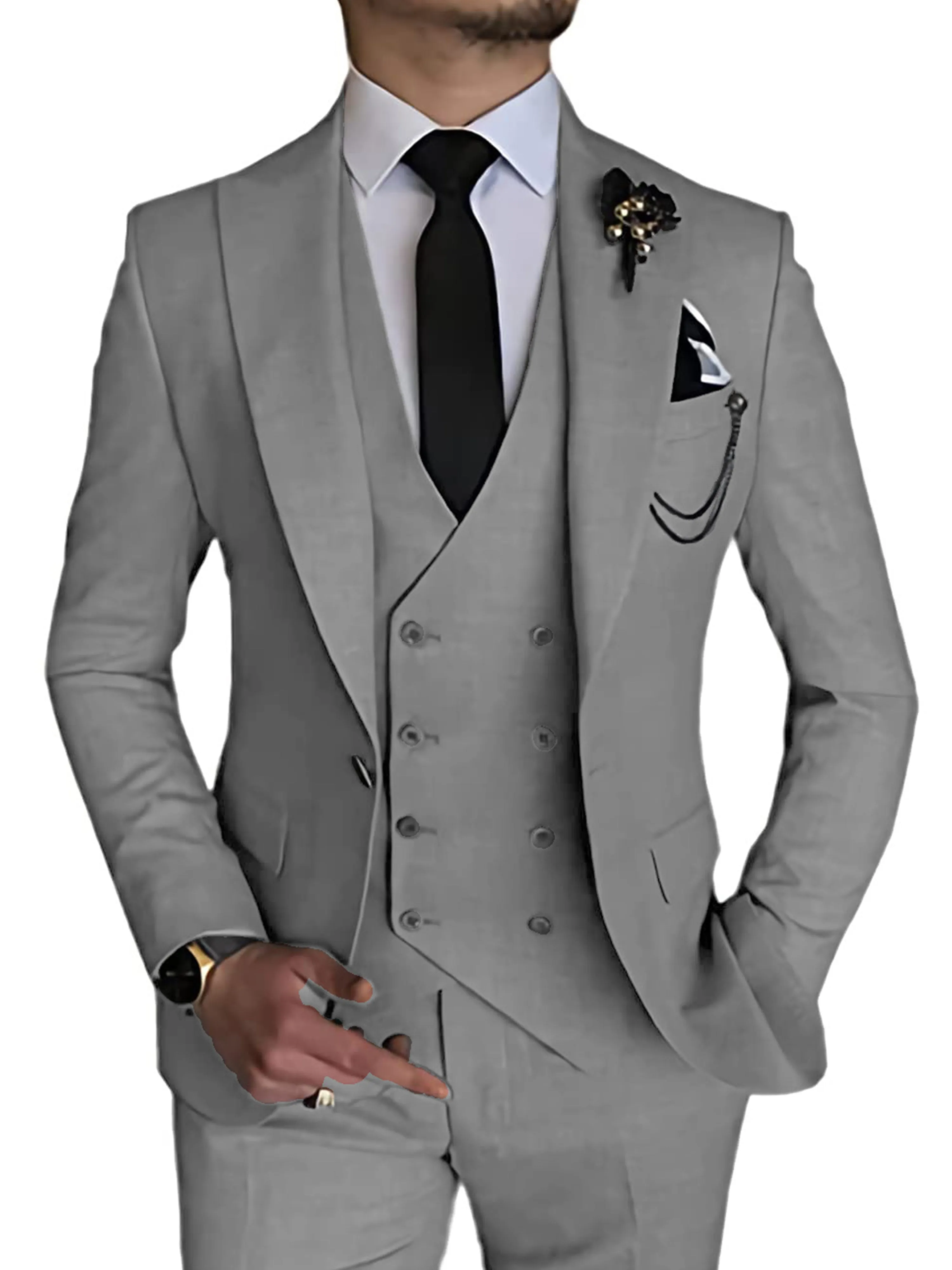 Slim 3 Pieces Causal Business Party Men's Suits