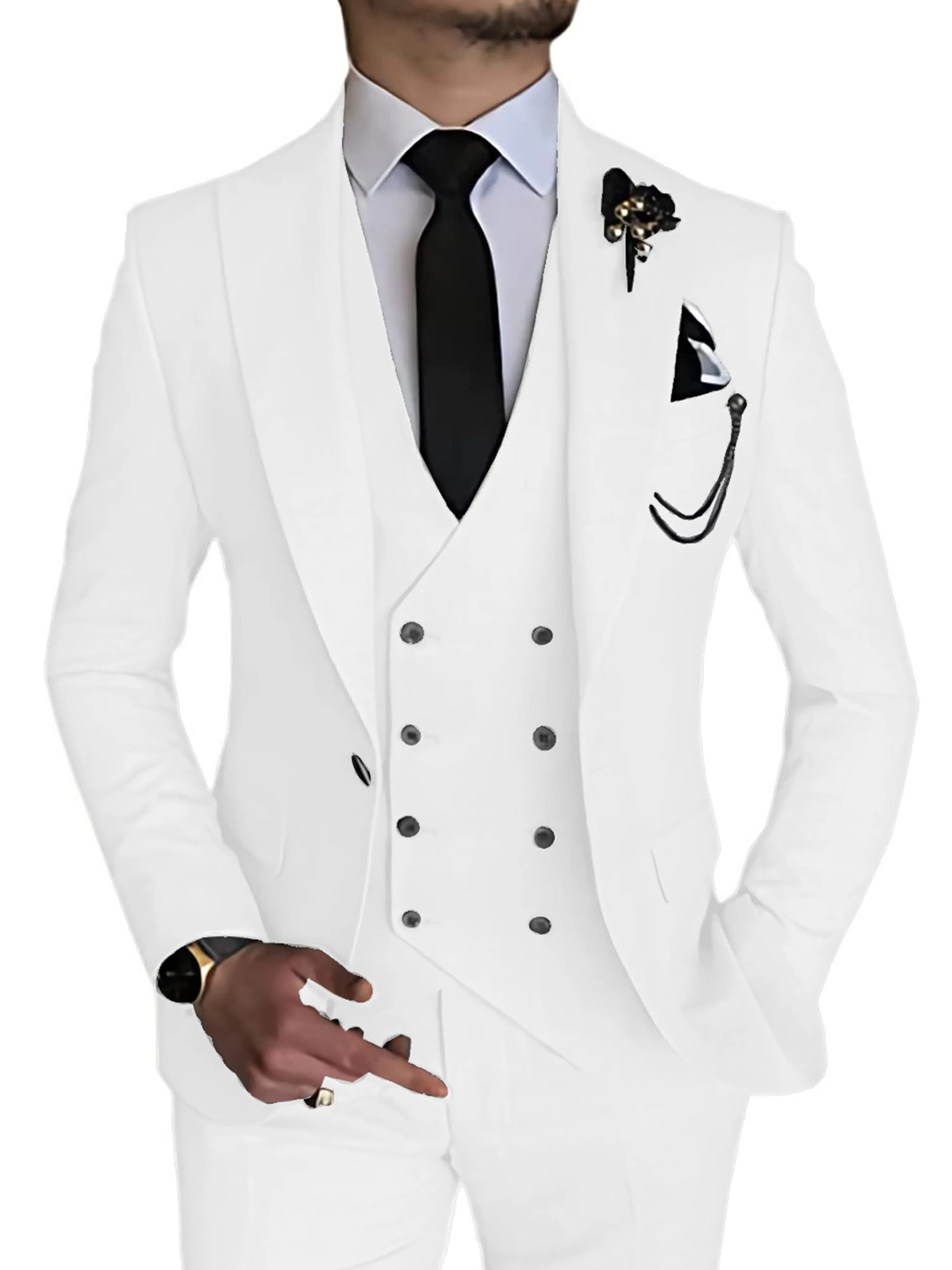 Slim 3 Pieces Causal Business Party Men's Suits