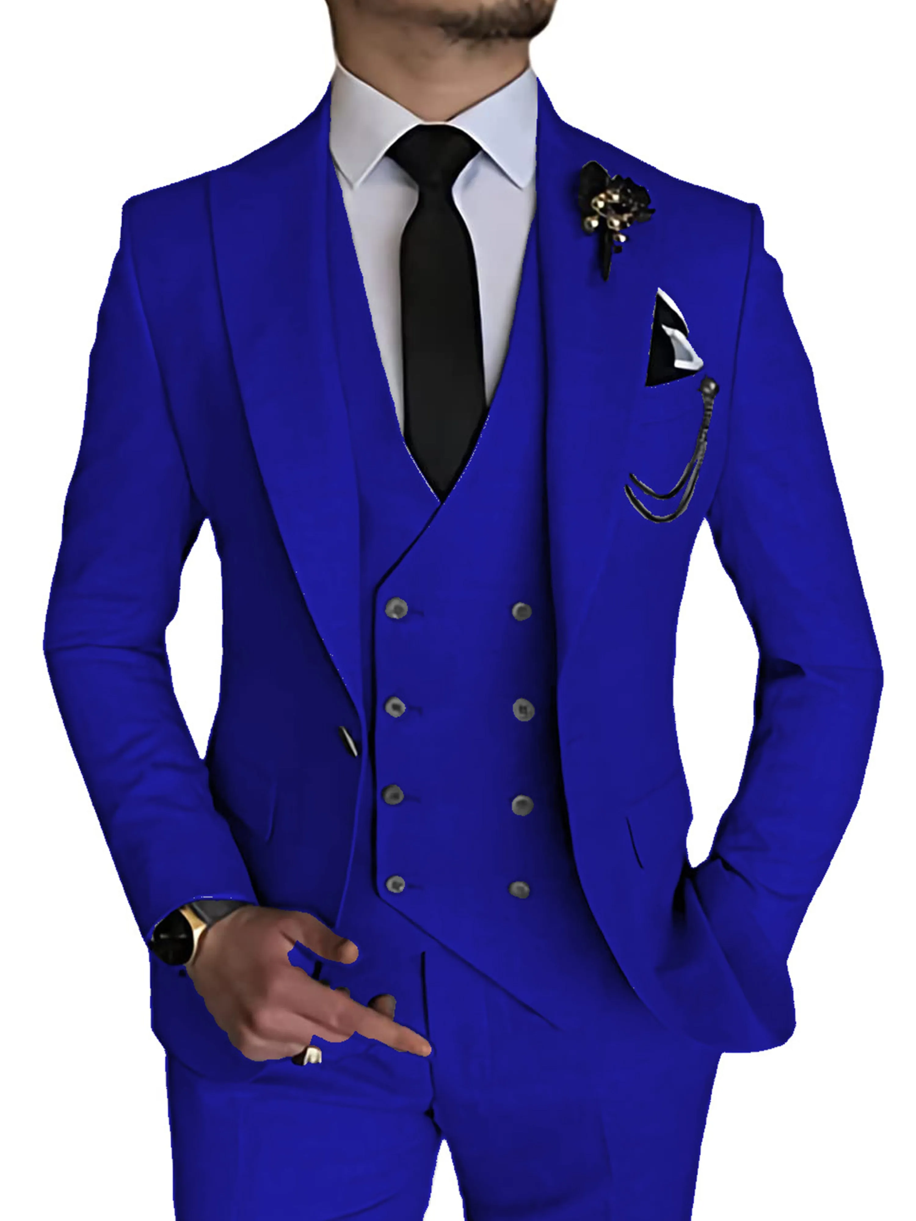 Slim 3 Pieces Causal Business Party Men's Suits