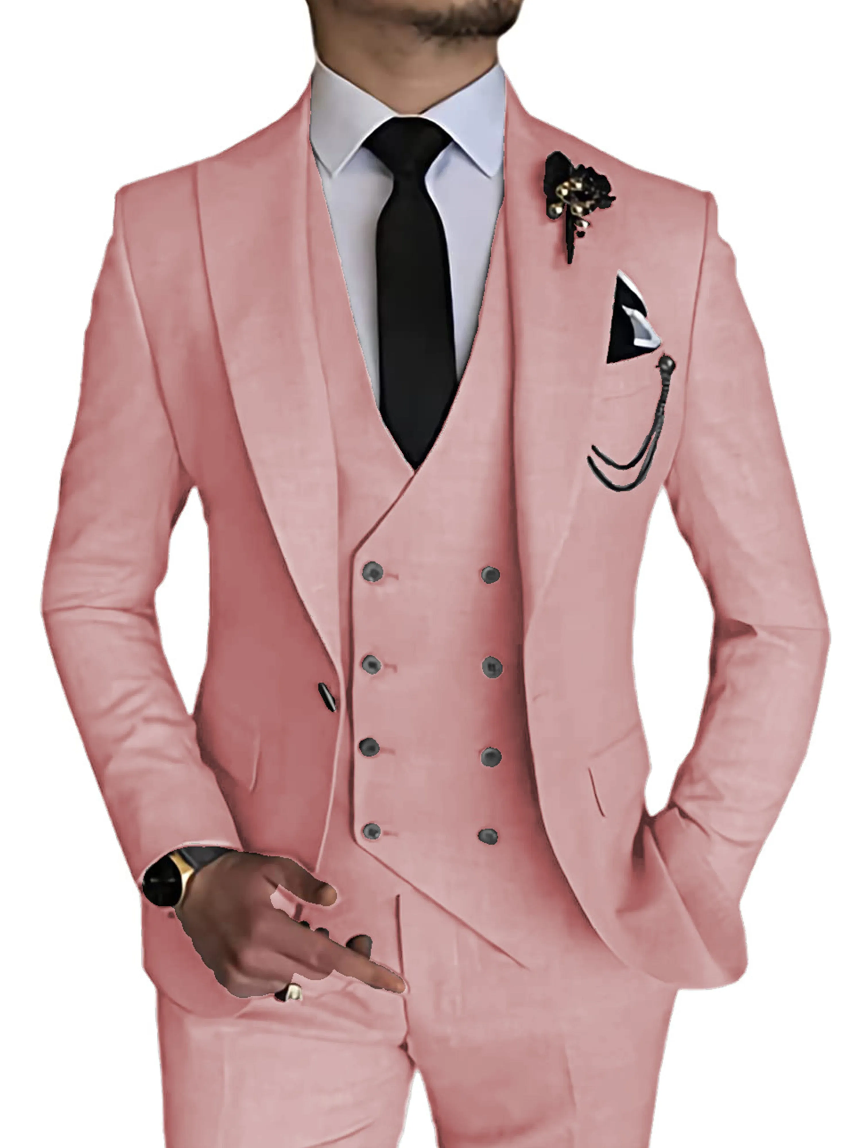 Slim 3 Pieces Causal Business Party Men's Suits