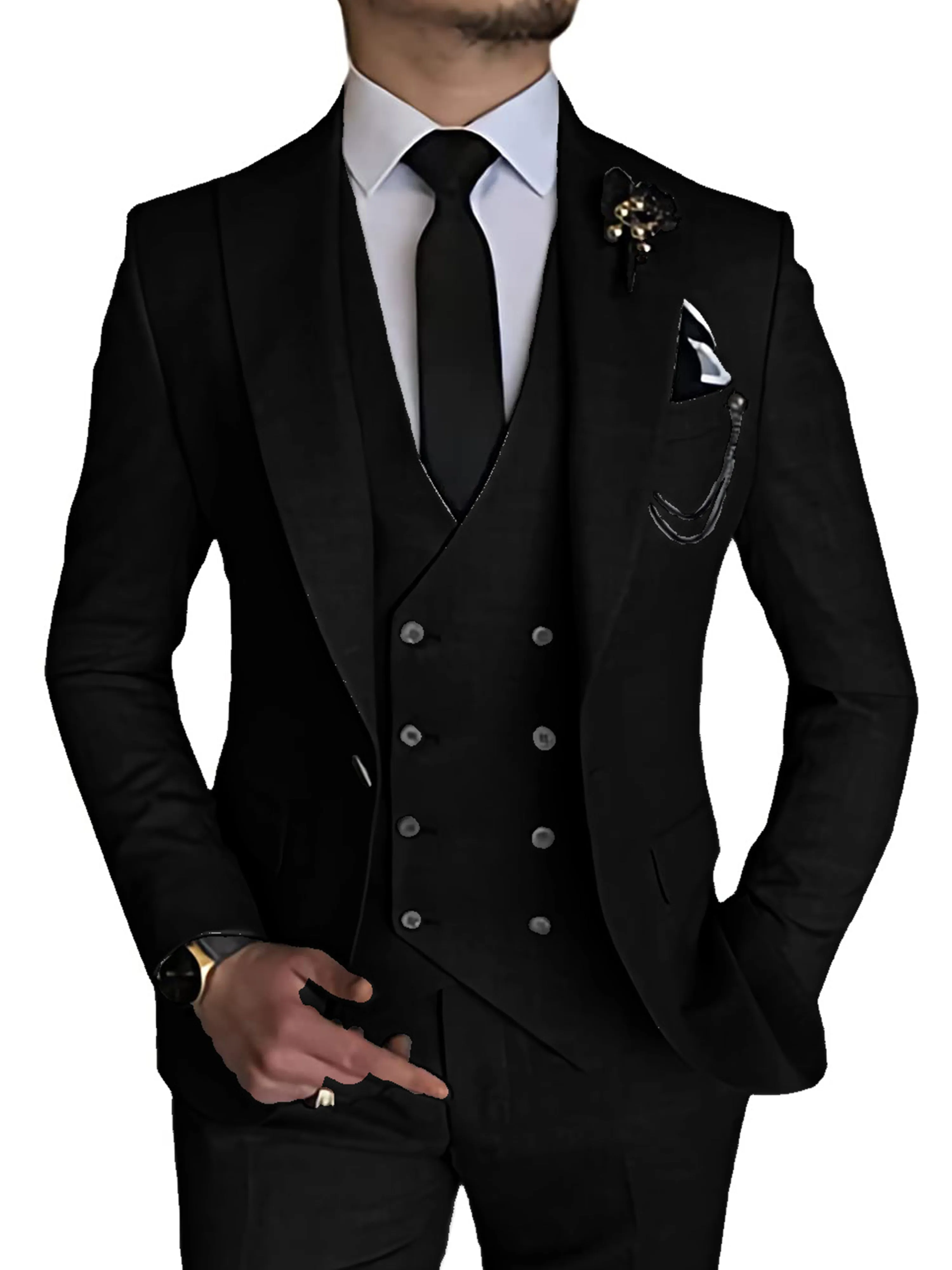 Slim 3 Pieces Causal Business Party Men's Suits
