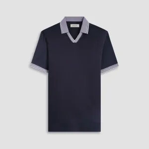 Solid Johnny Collar Polo Shirt