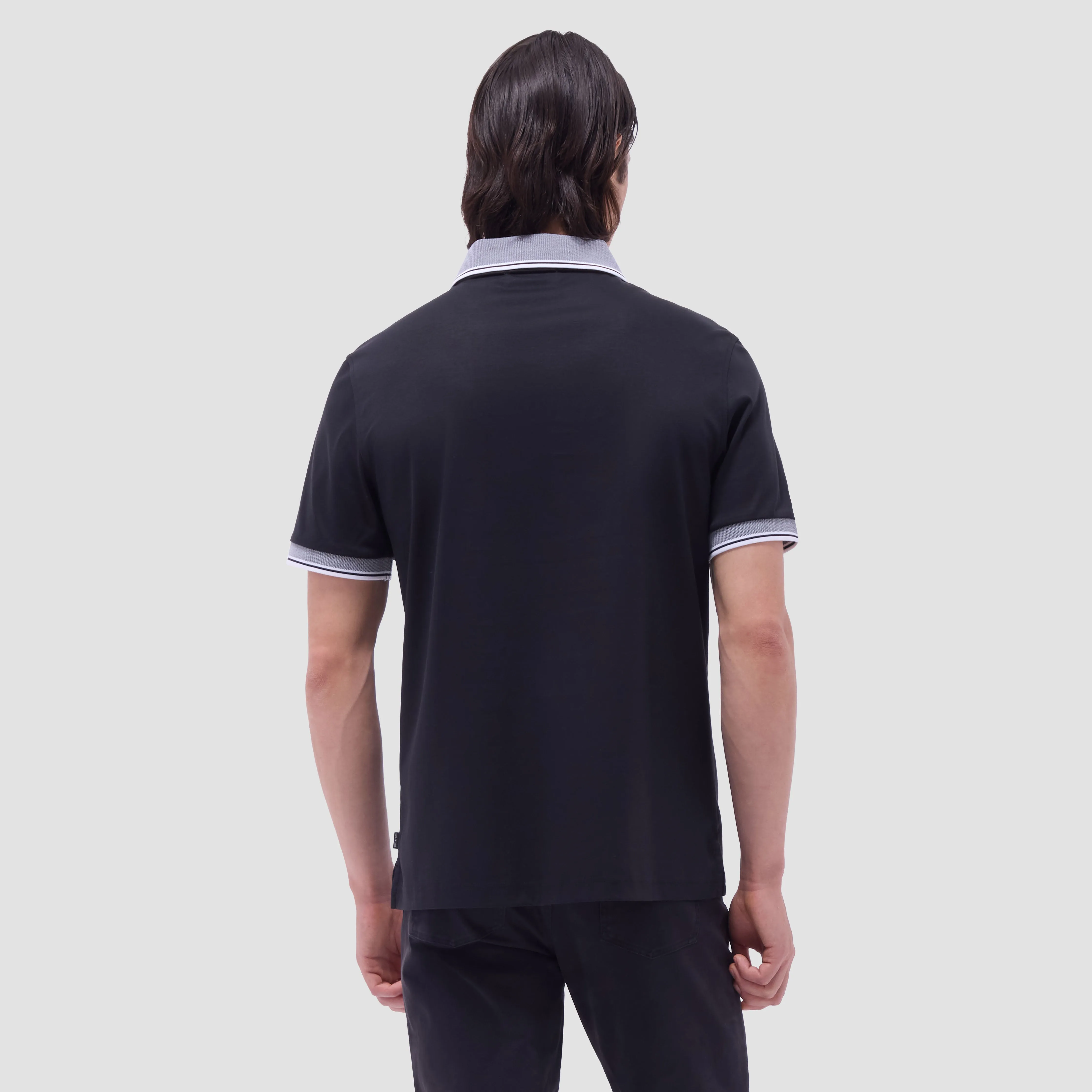 Solid Johnny Collar Polo Shirt
