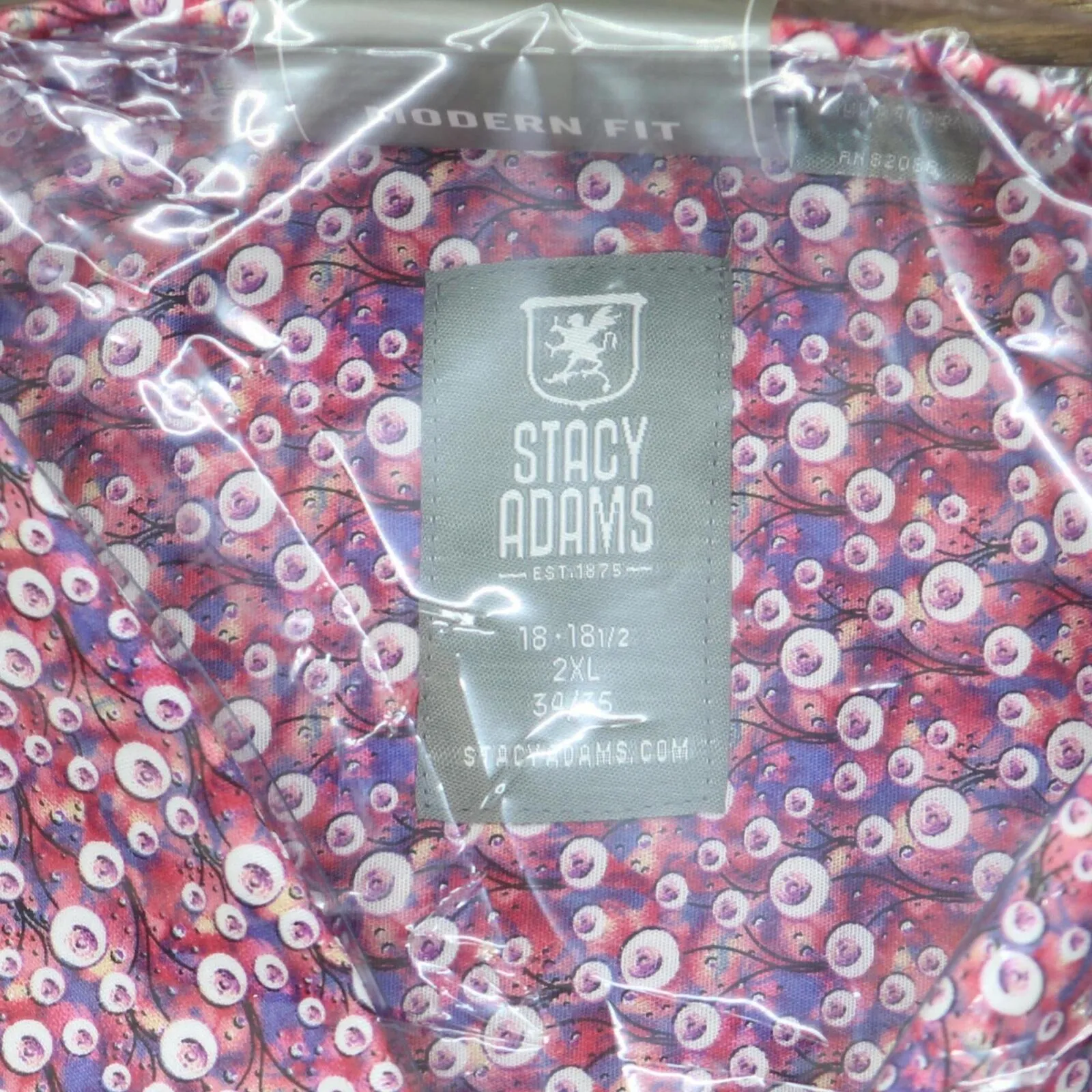 Stacy Adams Mens B&T Bubble Print Dress Shirt Bubble Print 2XL 18-18 1/2 34/35
