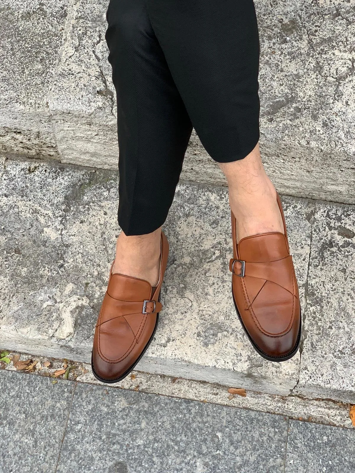 Stanoss Tan Buckle Shoes for Every Occasion
