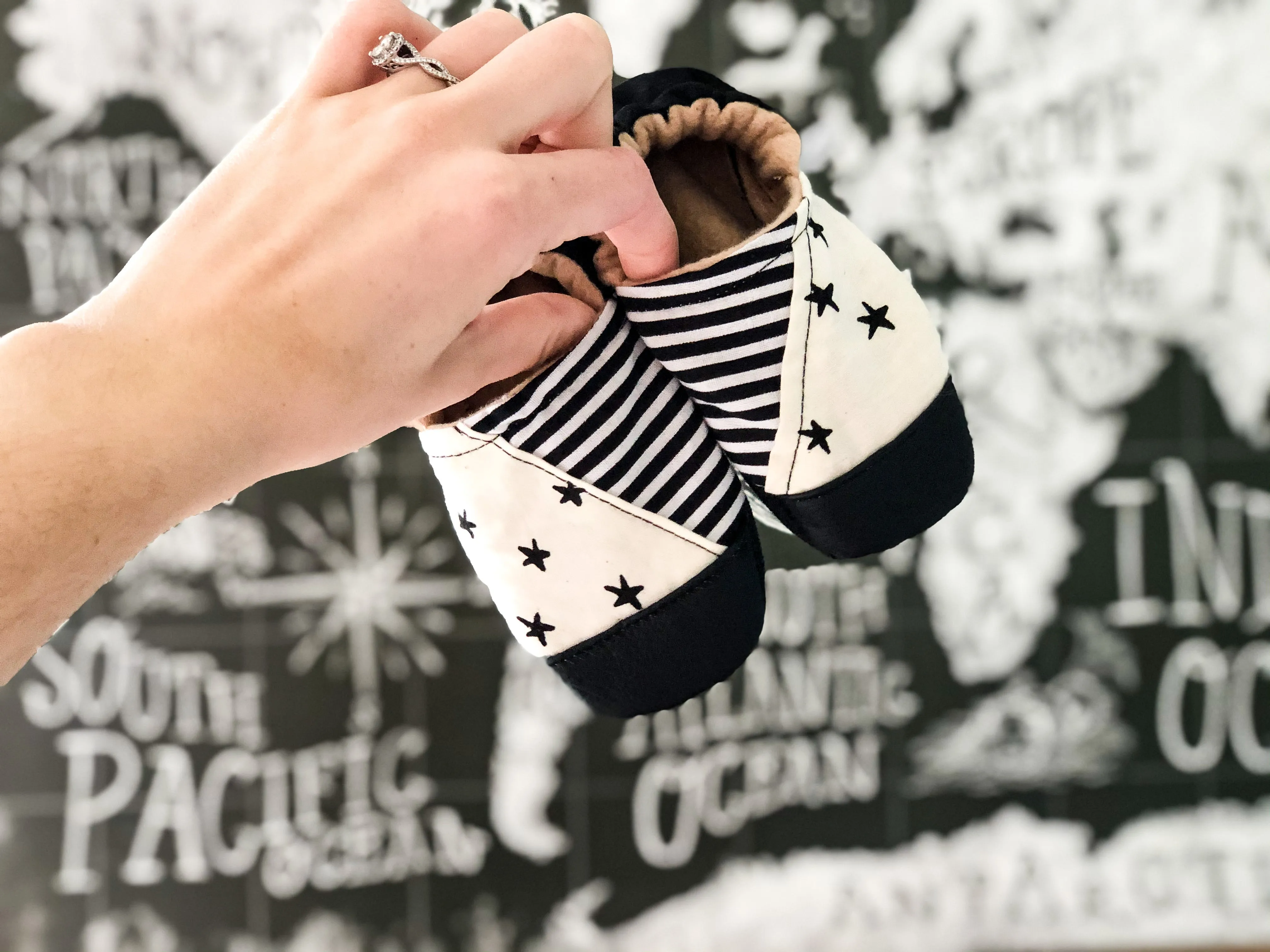 Stars & Stripes Half and Half Moccs