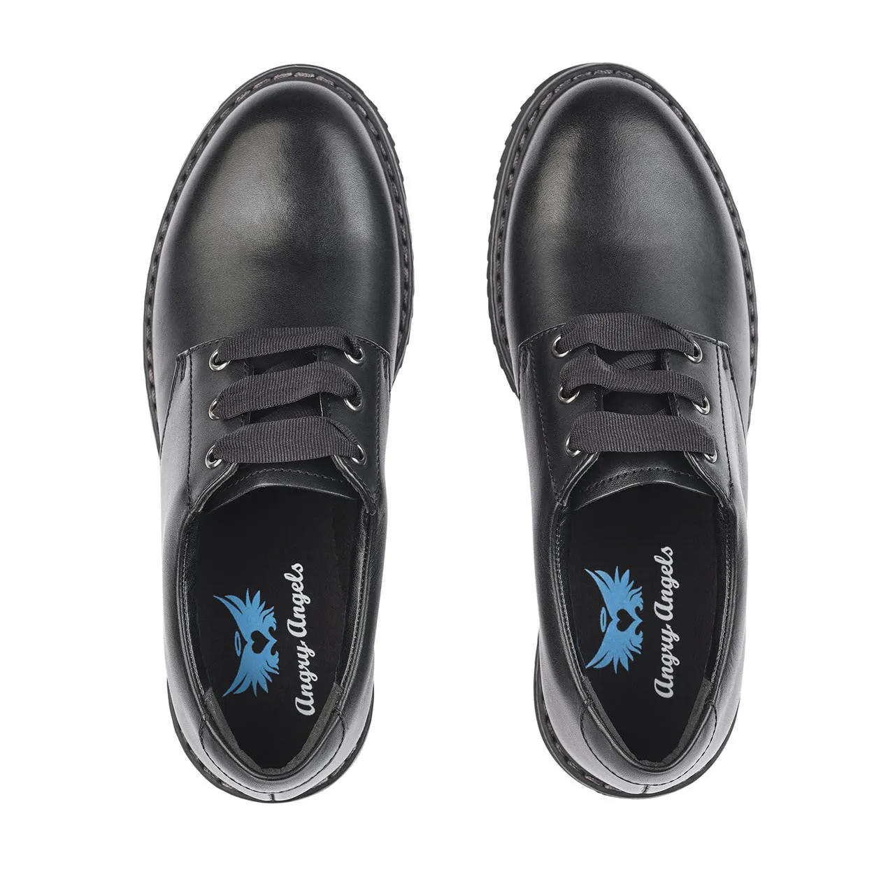 Start-Rite Impact Black Leather School Shoes