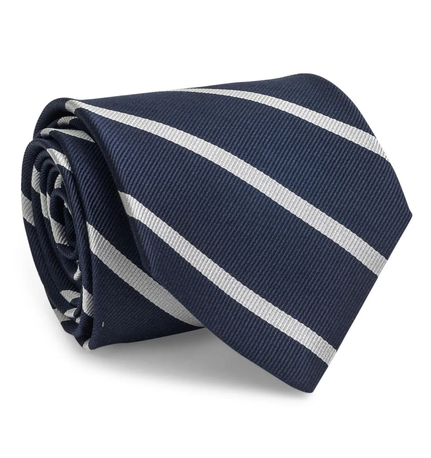 Stowe Repp Tie Navy & Silver