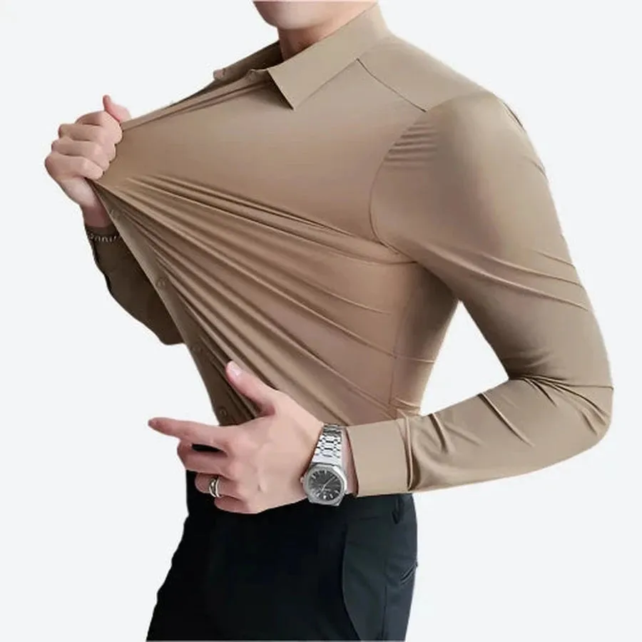 Stretchable Long Sleeve Formal Dress Shirts