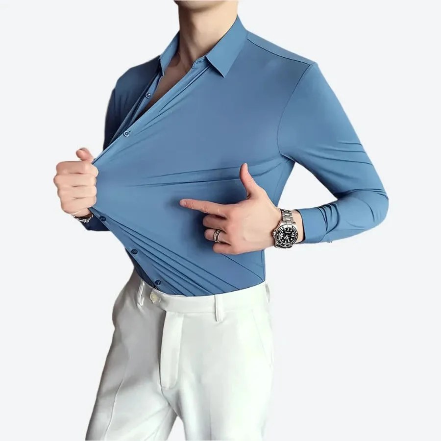 Stretchable Long Sleeve Formal Dress Shirts