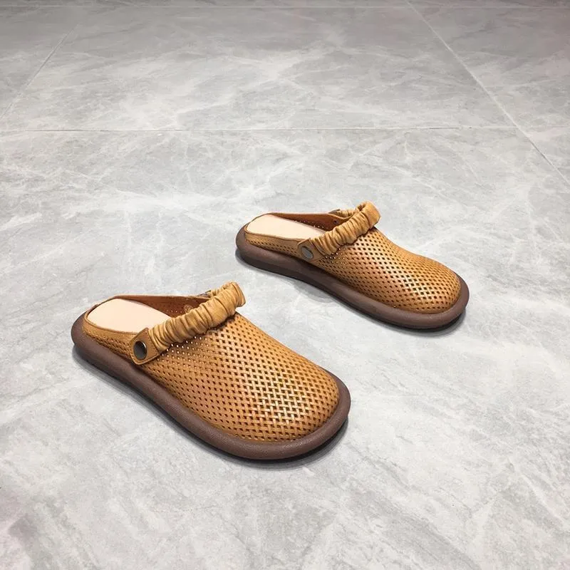 Summer Casual Hollow Sandals Breathable Comfortable Flat Shoes