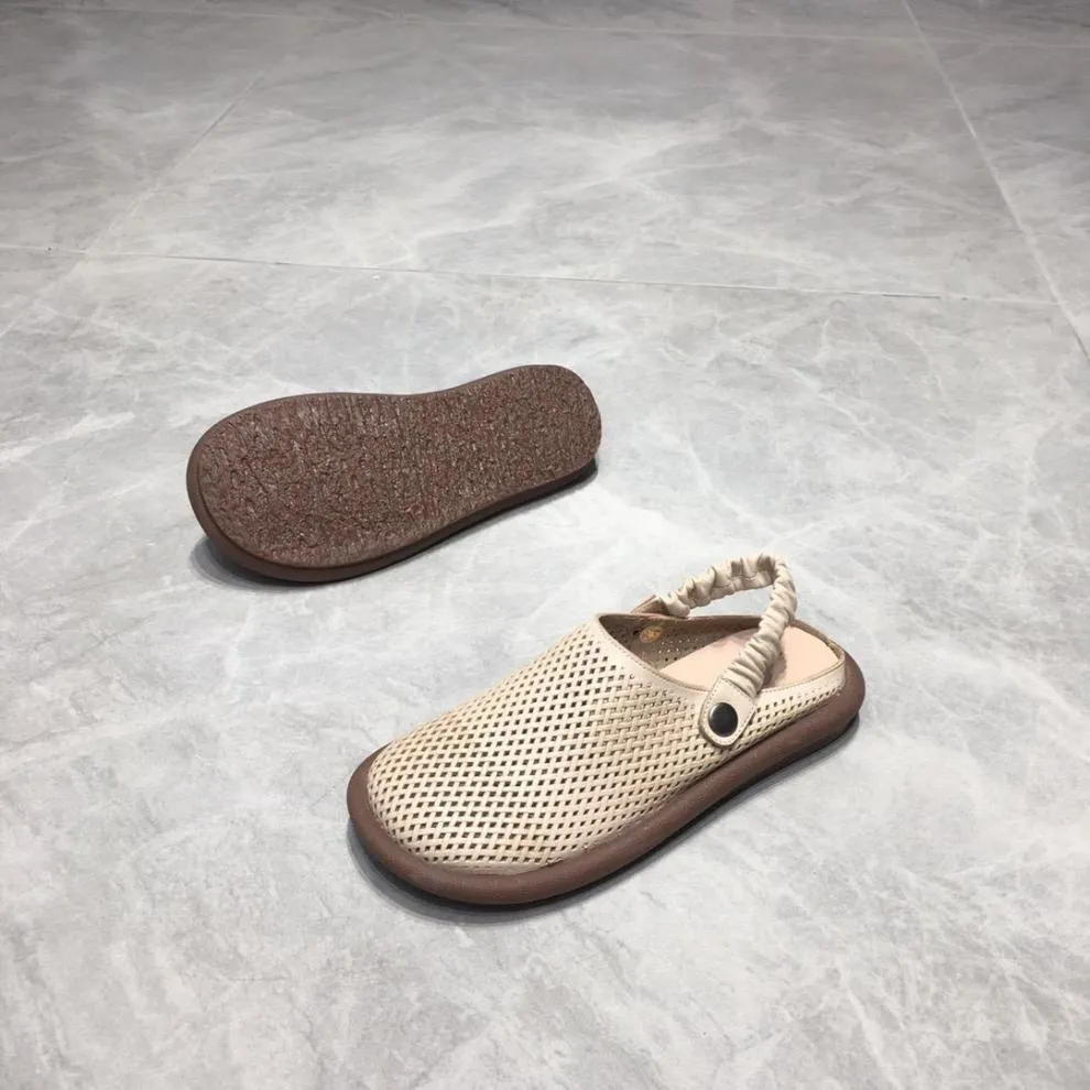 Summer Casual Hollow Sandals Breathable Comfortable Flat Shoes