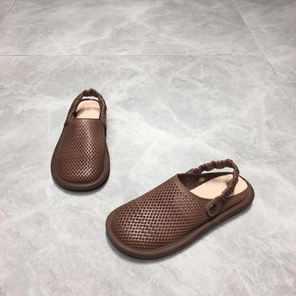Summer Casual Hollow Sandals Breathable Comfortable Flat Shoes