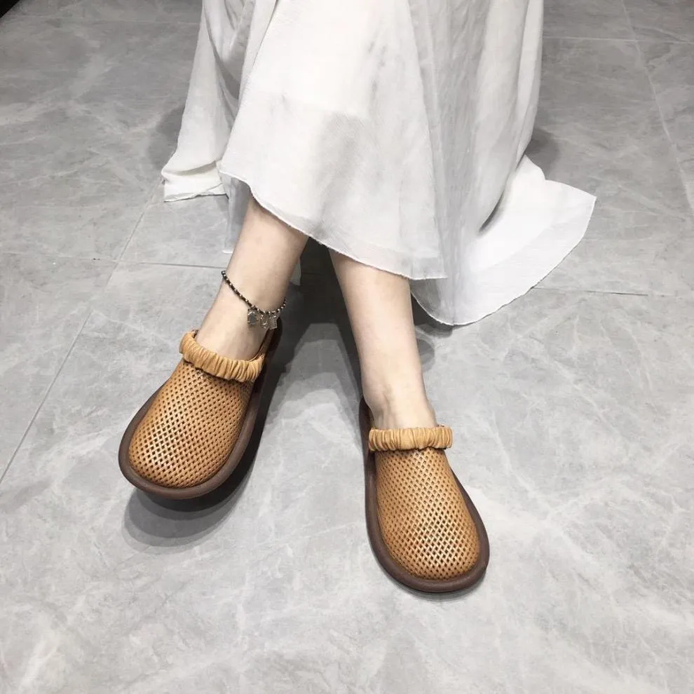 Summer Casual Hollow Sandals Breathable Comfortable Flat Shoes