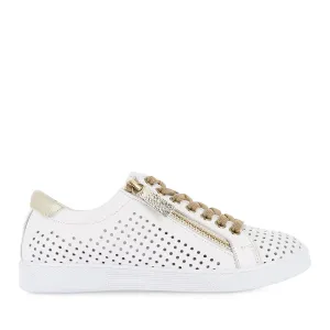 TEMPLE - WHITE/SOFT GOLD LEATHER