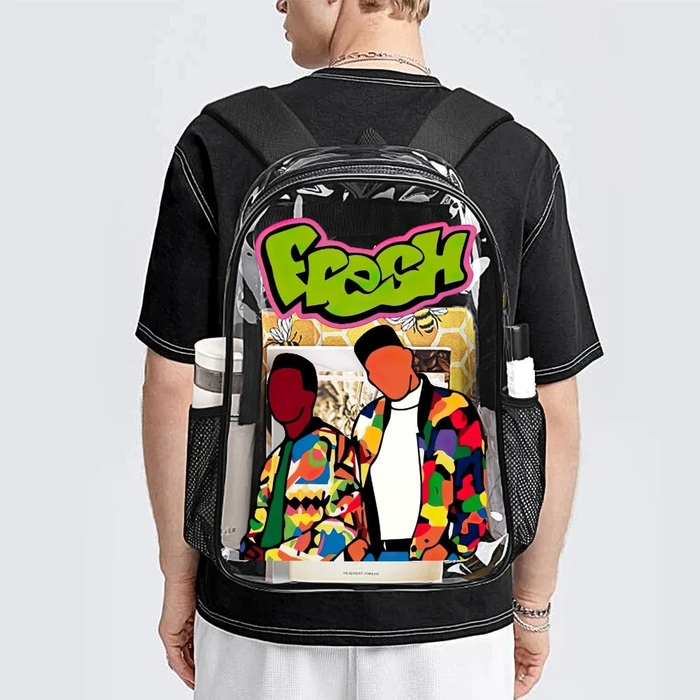 The Fresh Prince Of Bel-Air Will & Jazz Transparent Backpack 17 Inch