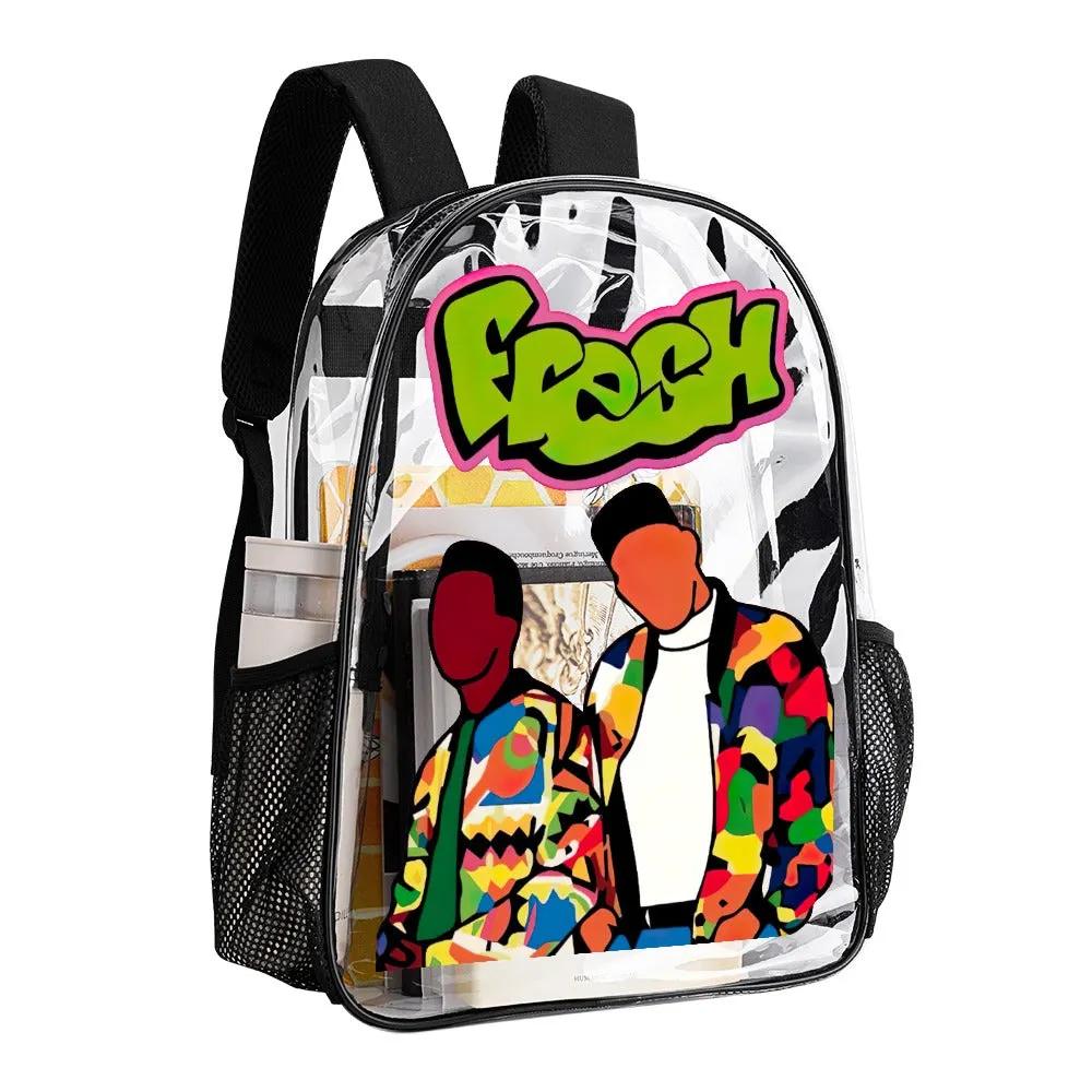 The Fresh Prince Of Bel-Air Will & Jazz Transparent Backpack 17 Inch