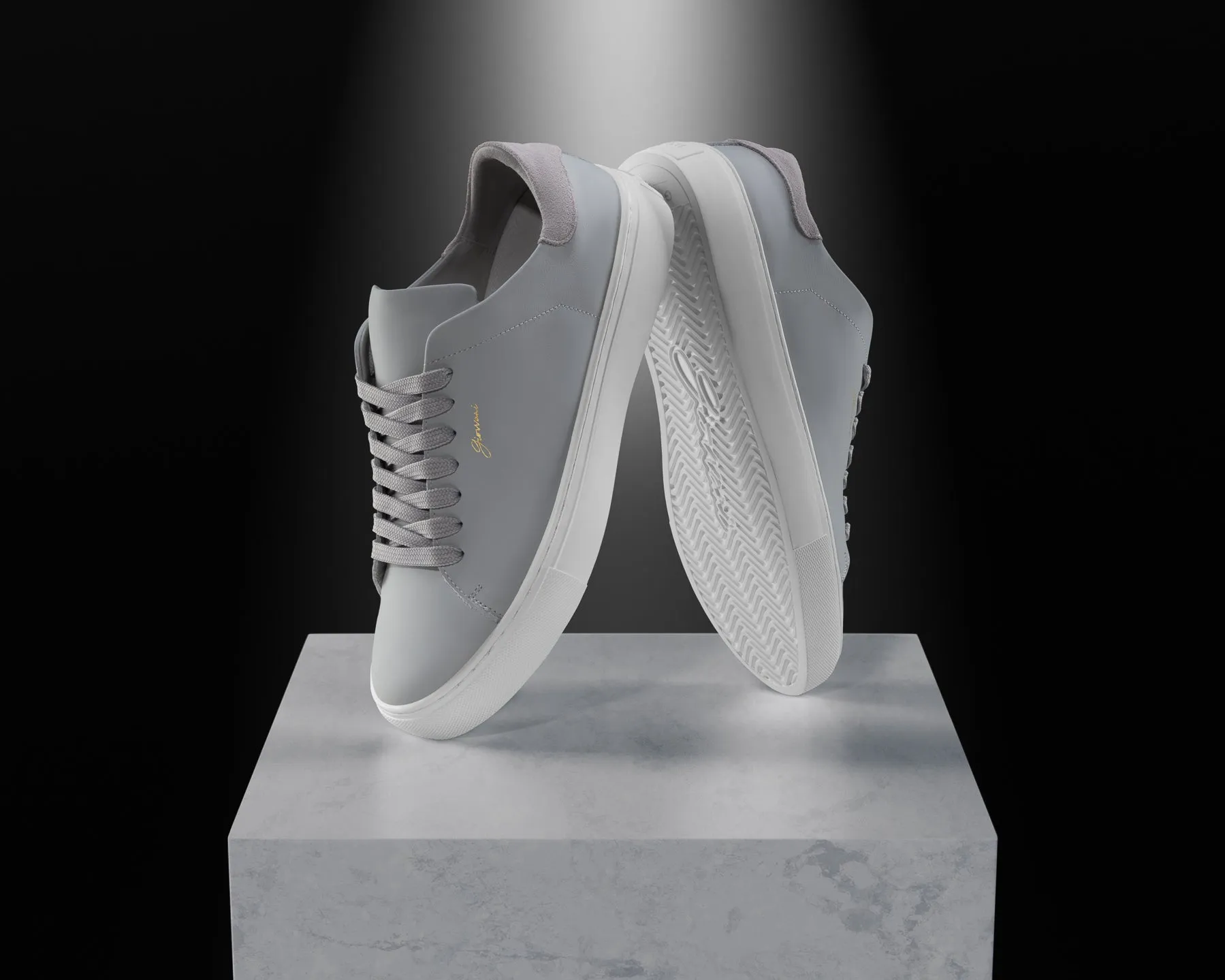 The Lorenzo - Grey Leather / White Sole