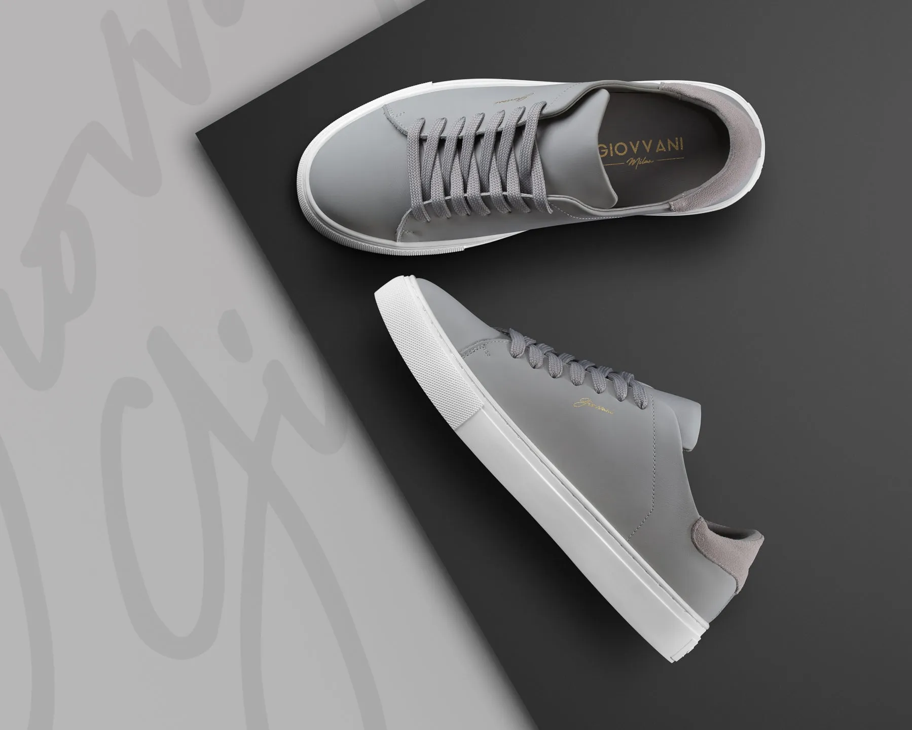 The Lorenzo - Grey Leather / White Sole