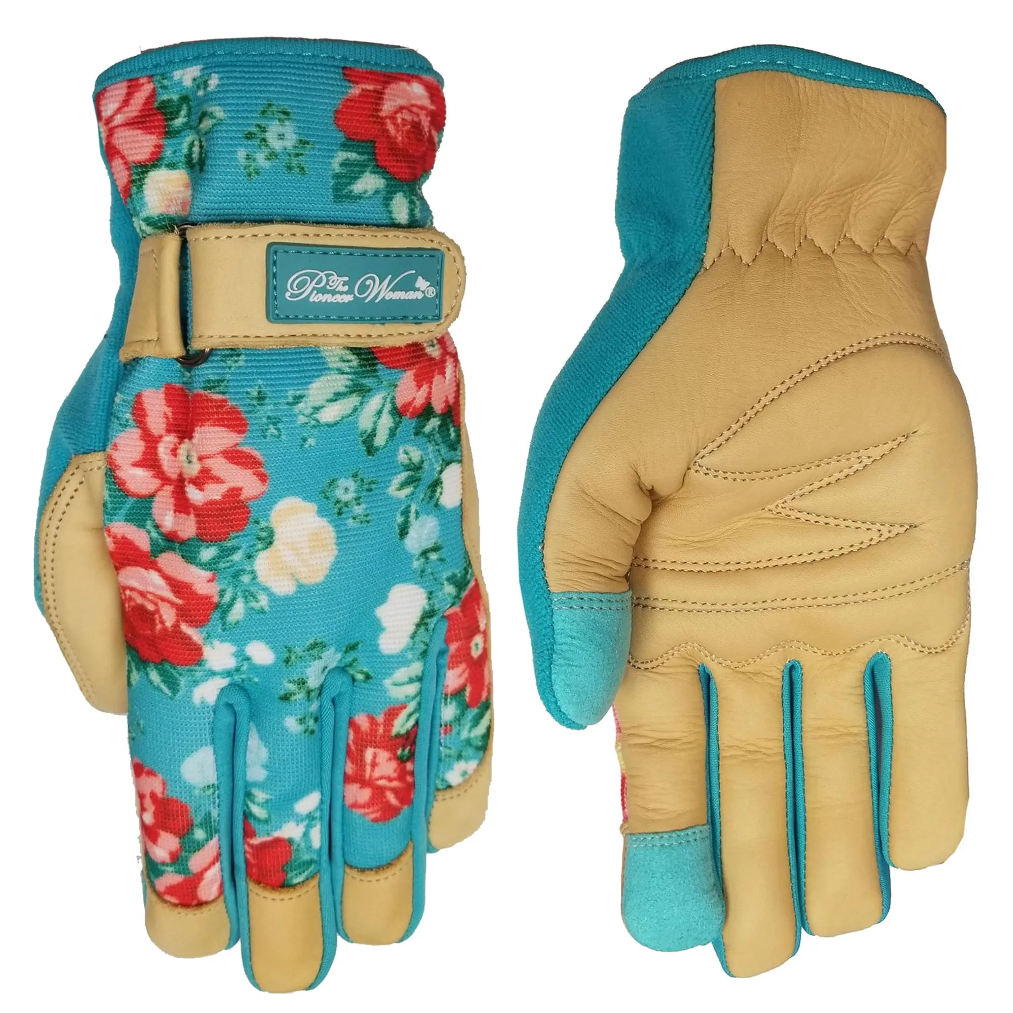 The Pioneer Woman Vintage Floral Goatskin Leather Glove Medium