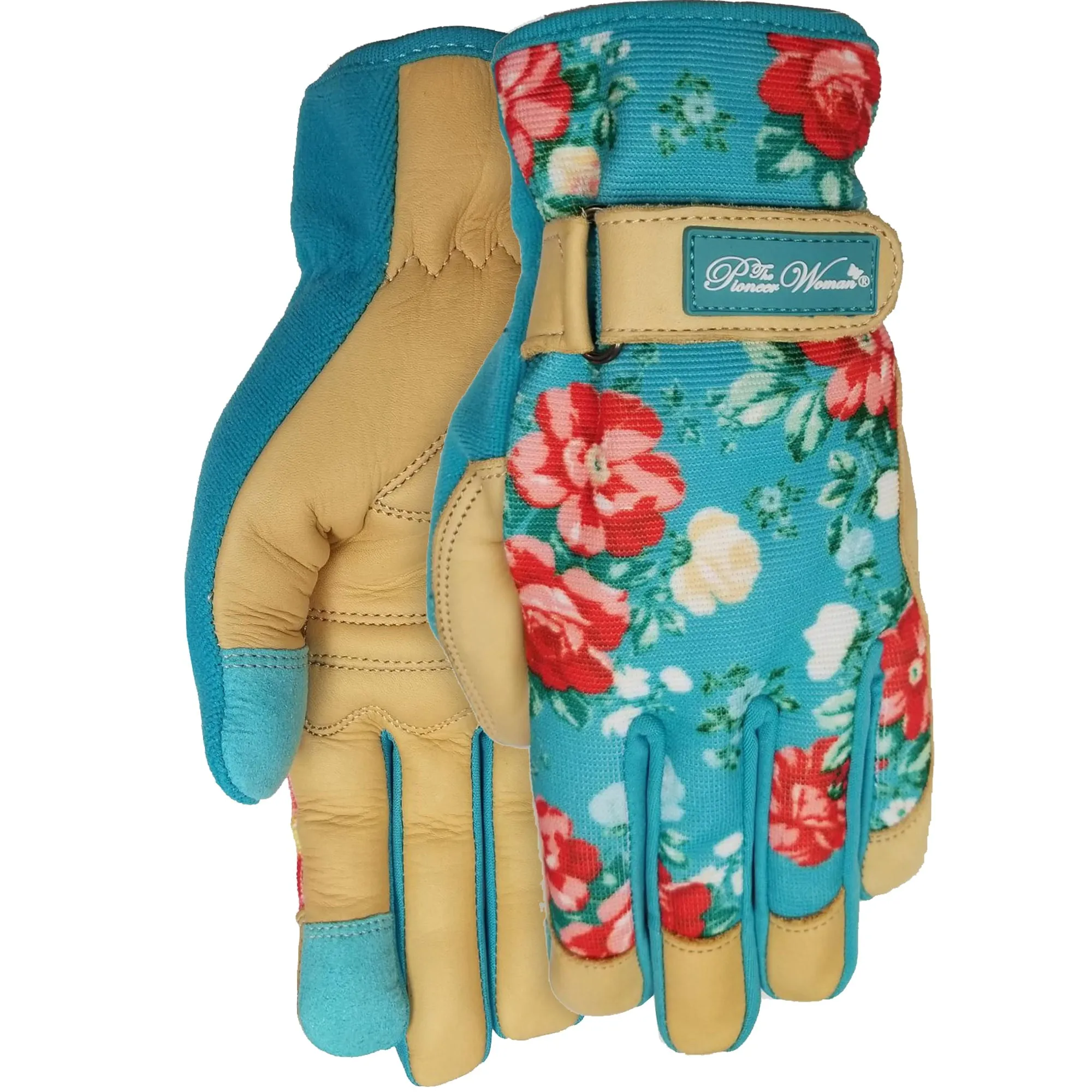 The Pioneer Woman Vintage Floral Goatskin Leather Glove Medium
