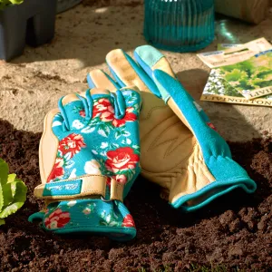 The Pioneer Woman Vintage Floral Goatskin Leather Glove Medium