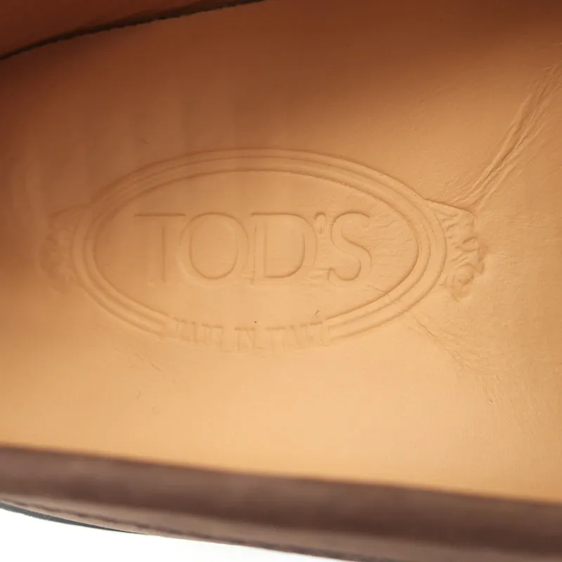 Tod's Driver Penny Loafers Cocoa Brown Suede Size 9 NEW